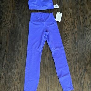 NWT never work lululemon set in chai color